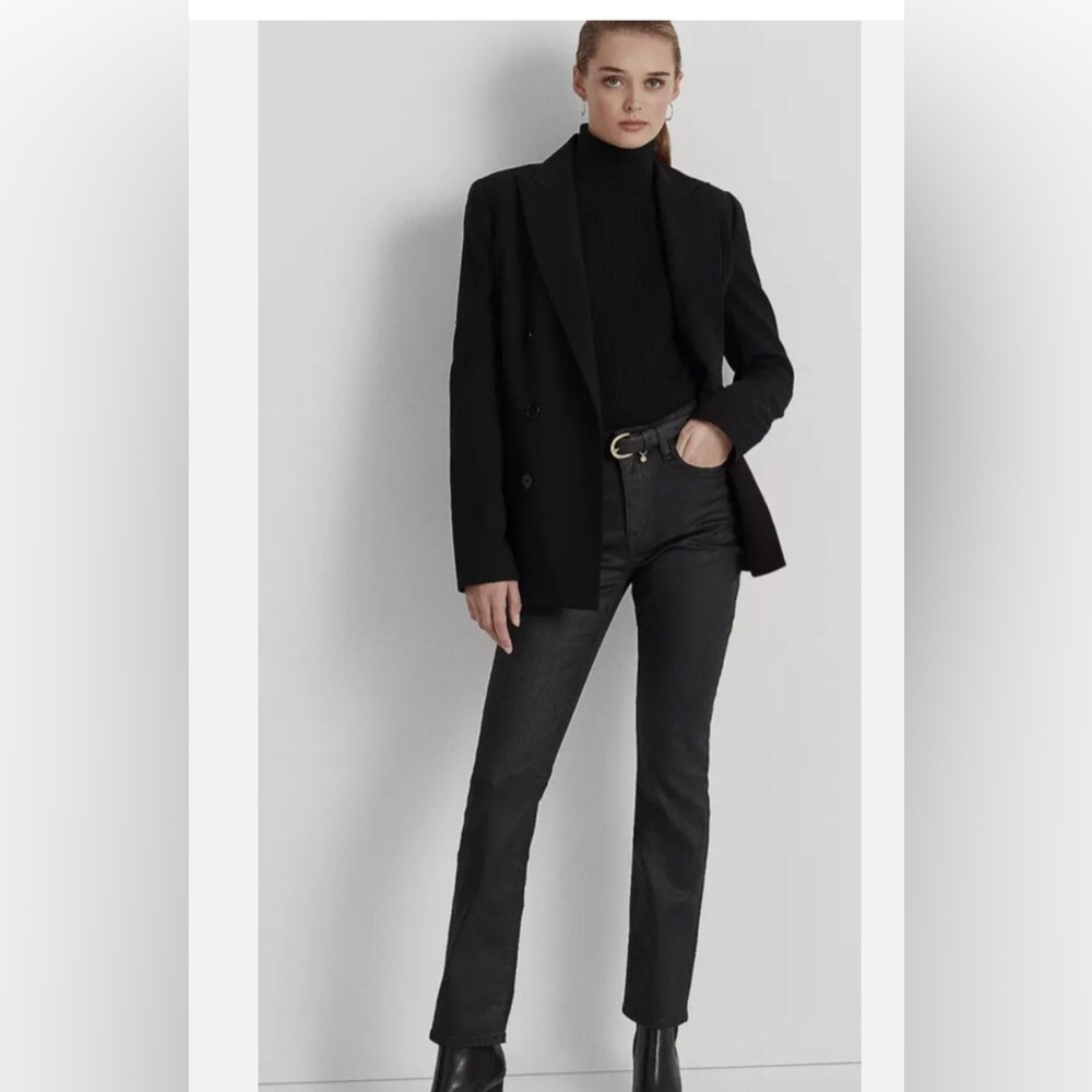 Ralph Lauren coated black skinny  jeans